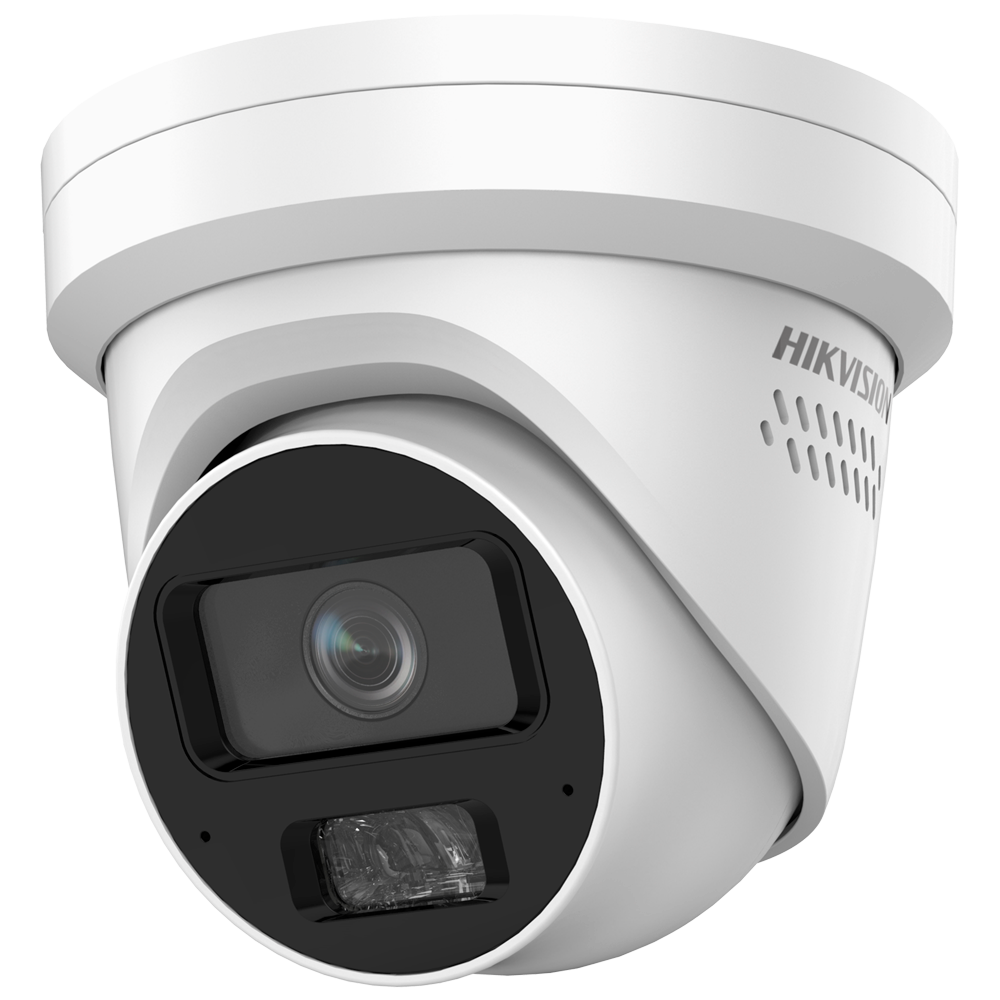 Hikvision iDS-2CD5347G2/V-XS(2.8mm) - Hikvision IP turretcamera - PRO bereik - 4 MP | Lens 2.8 mm - IR en wit licht 30 m | WDR 120 dB | ColorVu - PoE | H.265+| IP67 Det. 2.0 movement...