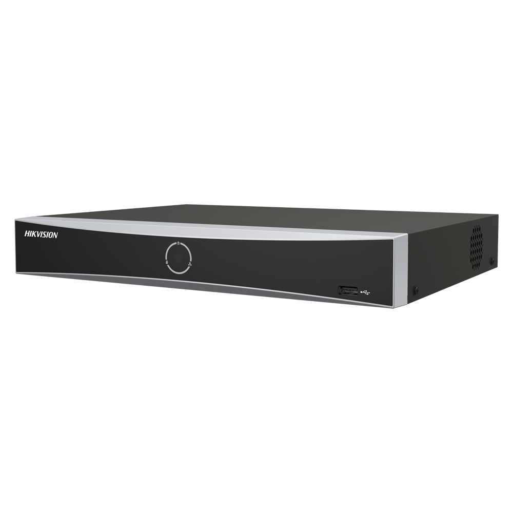Hikvision DS-7608NXI-K1/8P - Hikvision - PRO versie - NVR recorder 8 CH IP PoE 75 W max. - maximale resolutie 12Mpx@1ch | audio - bandbreedte 80 Mbps | ondersteunt 1 harde schijf...