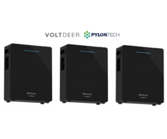 Thuisbatterij met installatie Pylontech / Voltdeer SR5000 Pro - 5.12kWh - 3 fase totaal 15.36 kWh