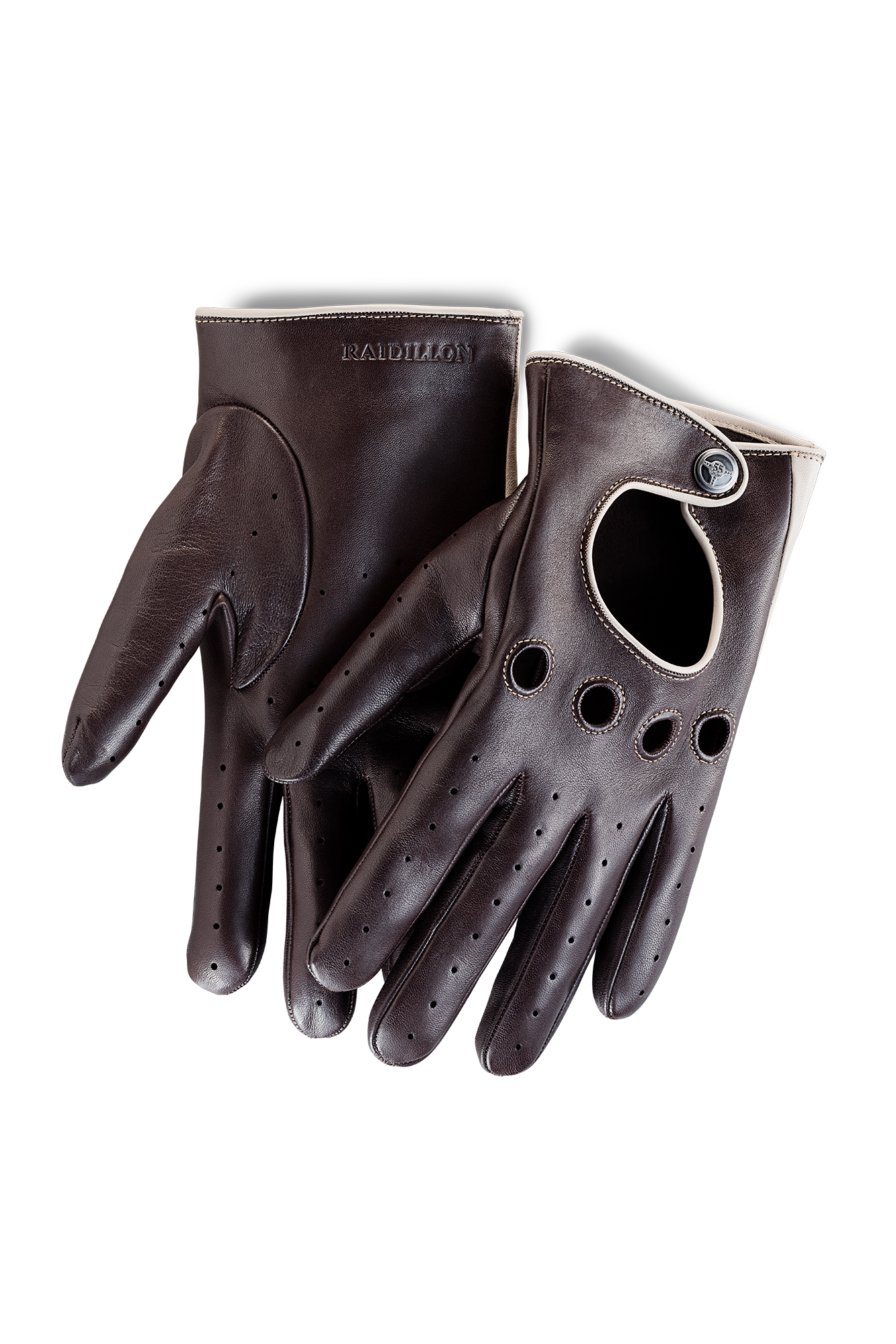 Gants de course : Brun Foncé