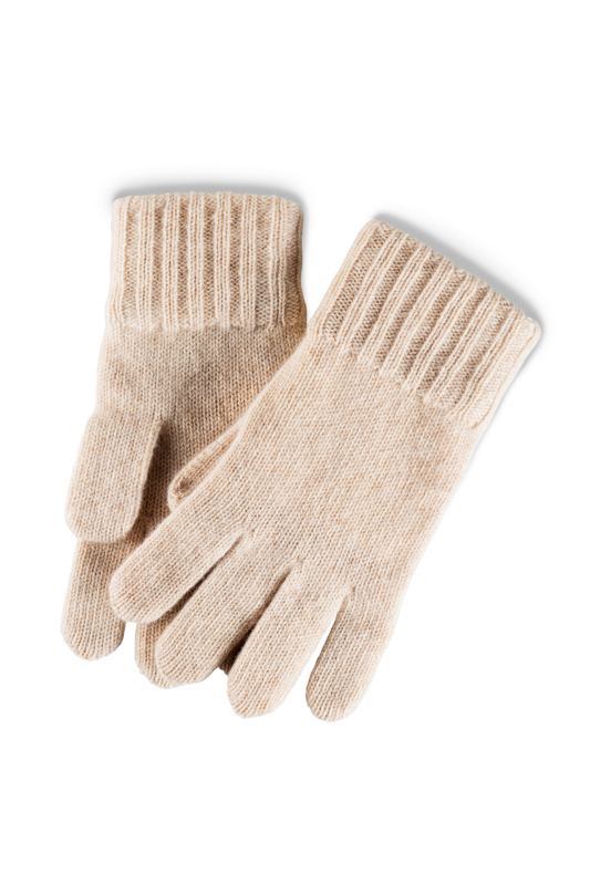 Gants en cuir doublure cachemire - cognac