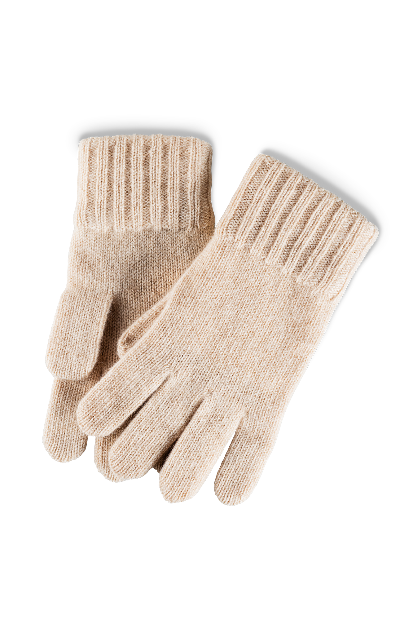 Gants en cachemire : Écru
