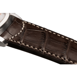 Classic dark brown alligator natural