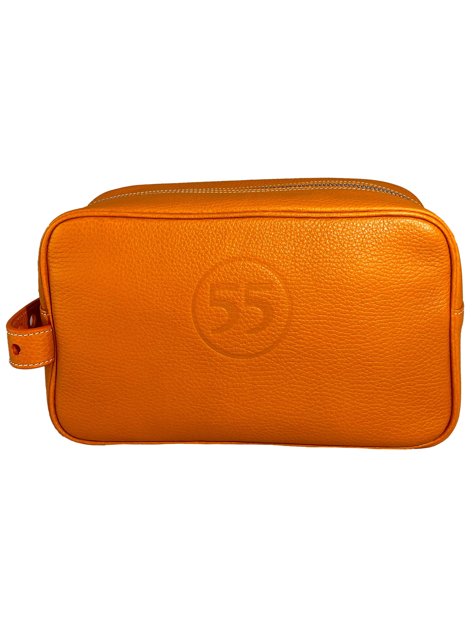 Dopp Kit : Orange - Écru
