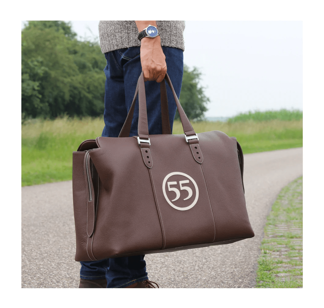 Weekend Bag : Brun - Écru