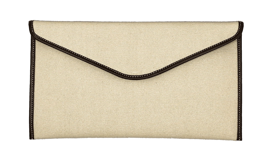 Porte-Documents : Écru - Brun