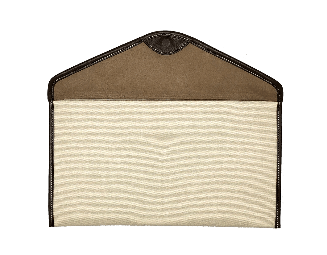 Porte-Documents : Écru - Brun