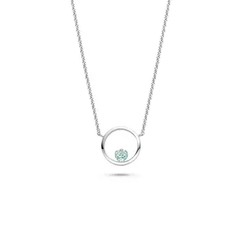 Collier FJF - Icon Heart Argent rhodié Turquoise