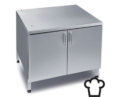 Rational RVS onderstel - volledig gesloten met deurtjes en 14 x 1/1 GN