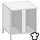 Rational 61 / 101 RVS onderstel - met zijwanden/achterwand en 20 x 1/1 GN
