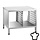 Rational 61 / 101 RVS onderstel - met zijwanden en 14 x 1/1 GN (marine variant)
