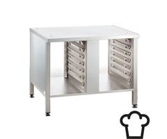 Rational RVS onderstel - met zijwanden en 14 x 1/1 GN