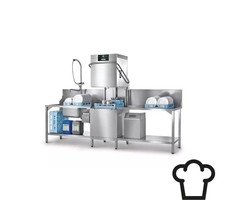 Hobart AUPS-10B Doorschuif vaatwasmachine (met ingebouwde waterontharder)