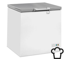 Combisteel Vrieskist met RVS deksel 202 liter