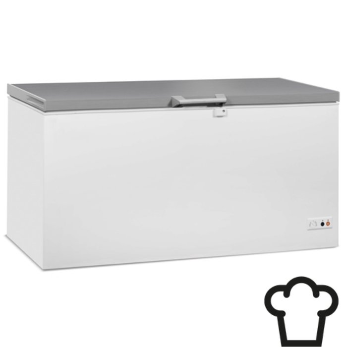 Combisteel Vrieskist met RVS deksel 572L