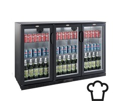 Combisteel Barkoeler zwart 3 deuren