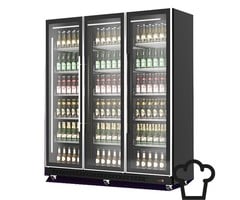 Combisteel Koelkast 3 glazendeuren