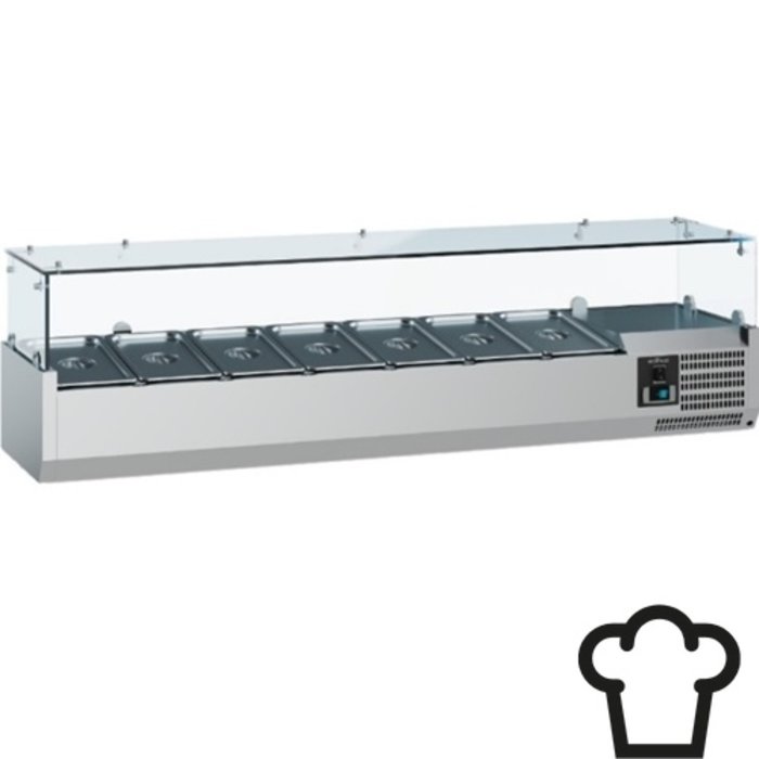 Ecofrost Gekoelde opzetvitrine 8x 1/4 GN