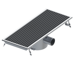 KitchenMate Afvoergoot 300x600mm (zij-uitloop)