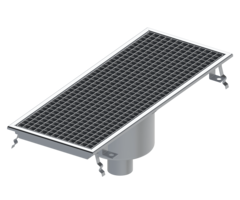 KitchenMate Afvoergoot 300x600mm (onder-uitloop)