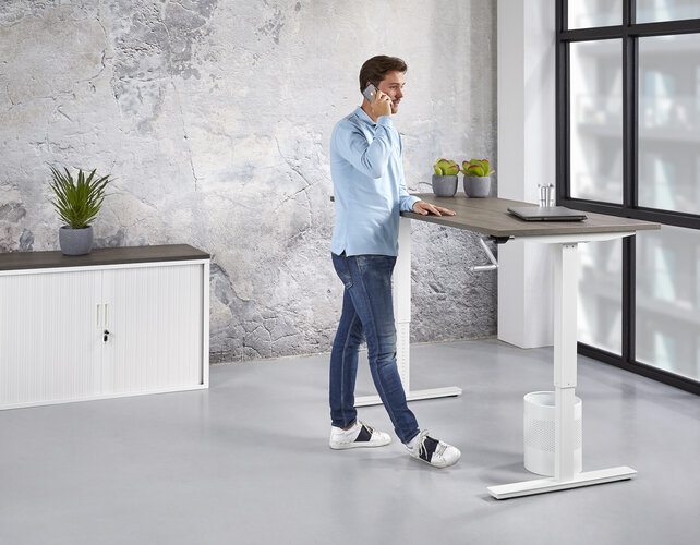 Bureau Slinger zit/sta 120x80cm