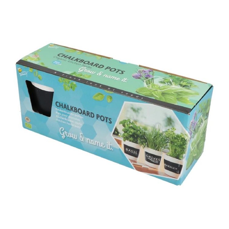 Buzzy "bio" keukenkruiden (krijt)set - SALE