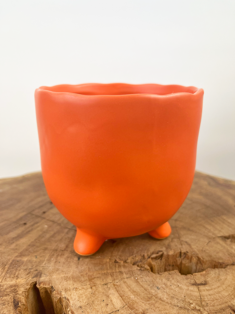 Plantenpot "Elly" - Mat oranje |  8,5cm