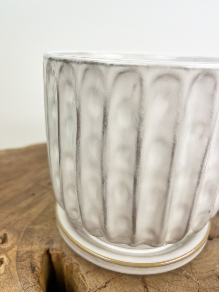 Pot Kareltje 'White' | 12,5x12,5cm