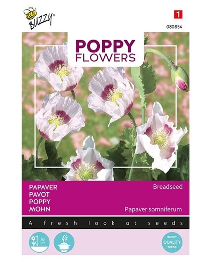 Buzzy® Buzzy® Poppy Flowers, Papaver Blauw maanzaad