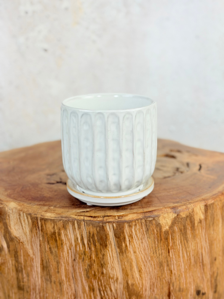 Pot Kareltje 'White' | 12,5x12,5cm