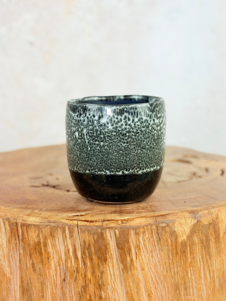 Plantenpot "Nel" - Zwart/wit | 8,5cm