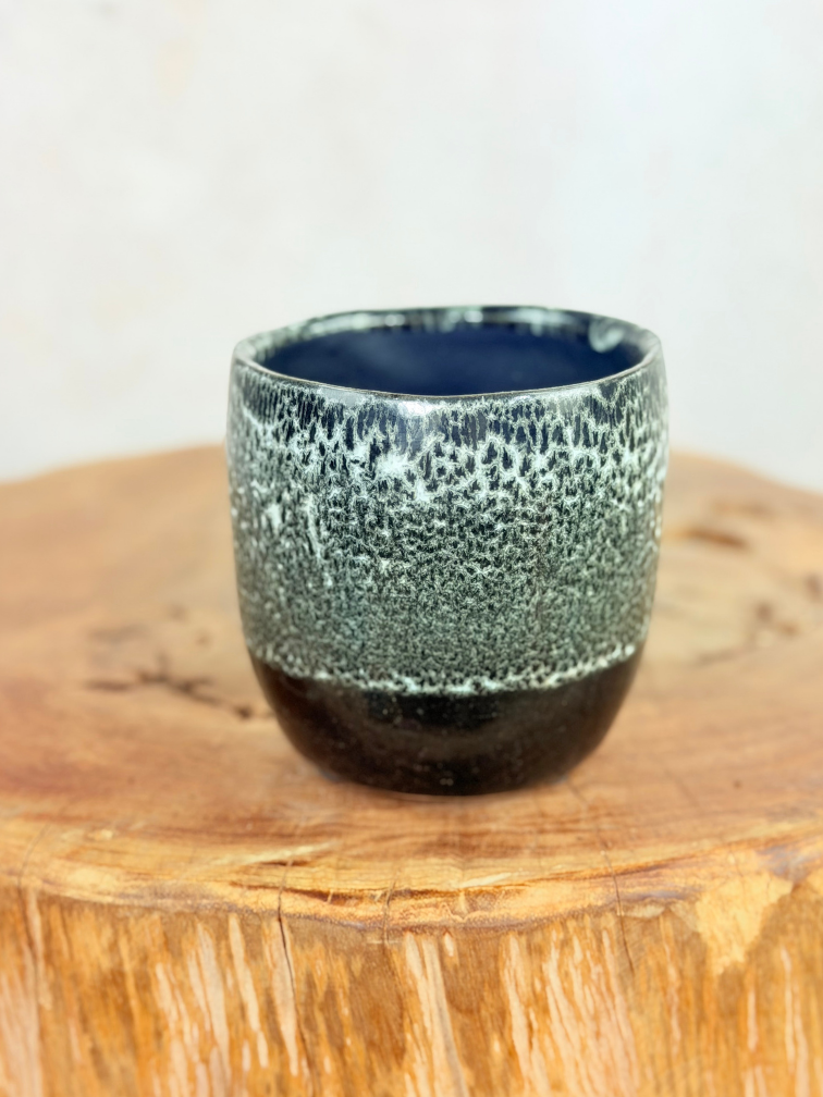 Plantenpot "Nel" - Zwart/wit | 8,5cm