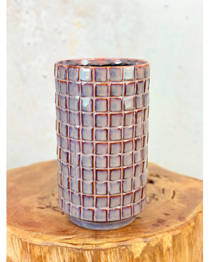 Plantenpot Jakob 'deep purple' | ⌀14x24cm