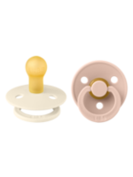 Bibs | Colour speen latex 2 pack - Ivory/Blush size 1