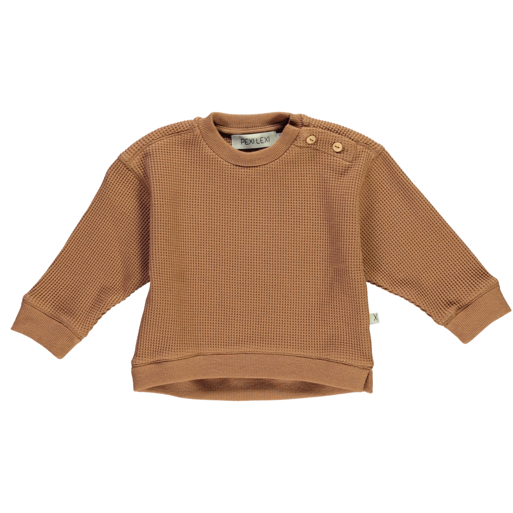 Pexi Lexi Pexi Lexi | Basic sweatshirt in waffle fabric
