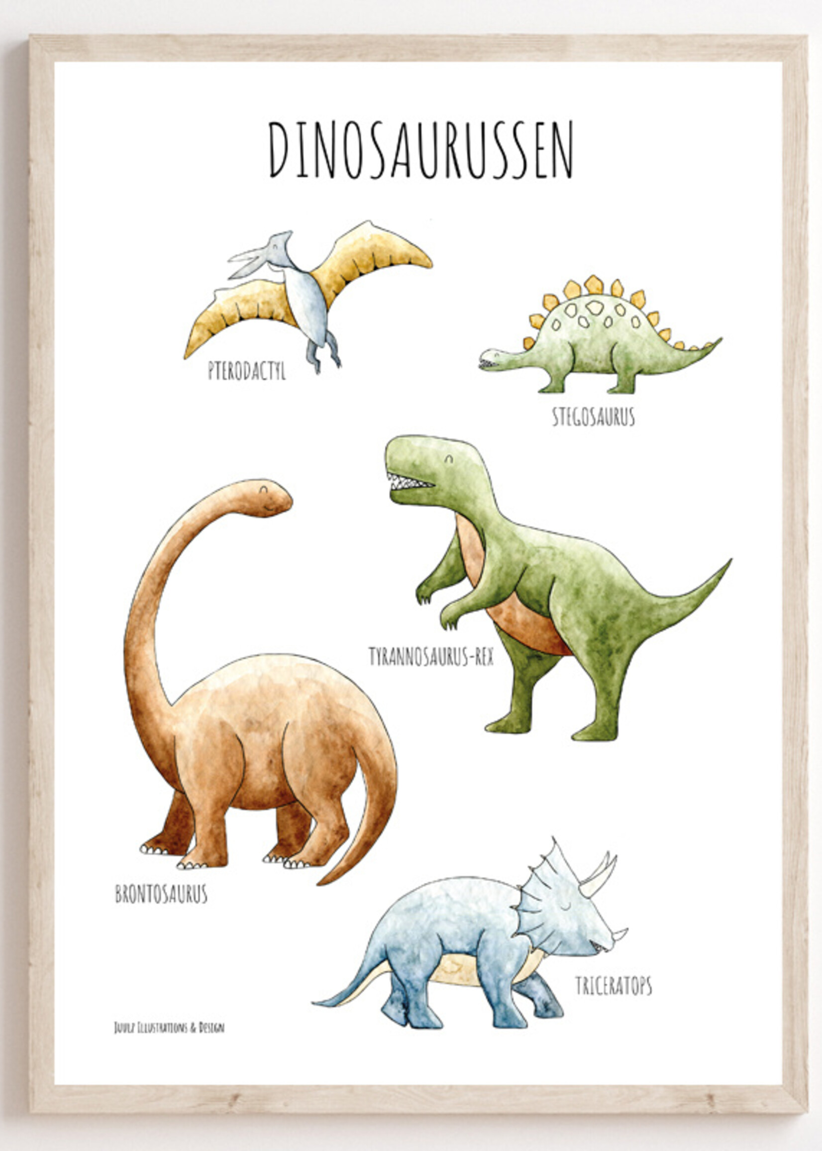 Juulz Juulz illustrations | Poster - Dino's - 50 x 70