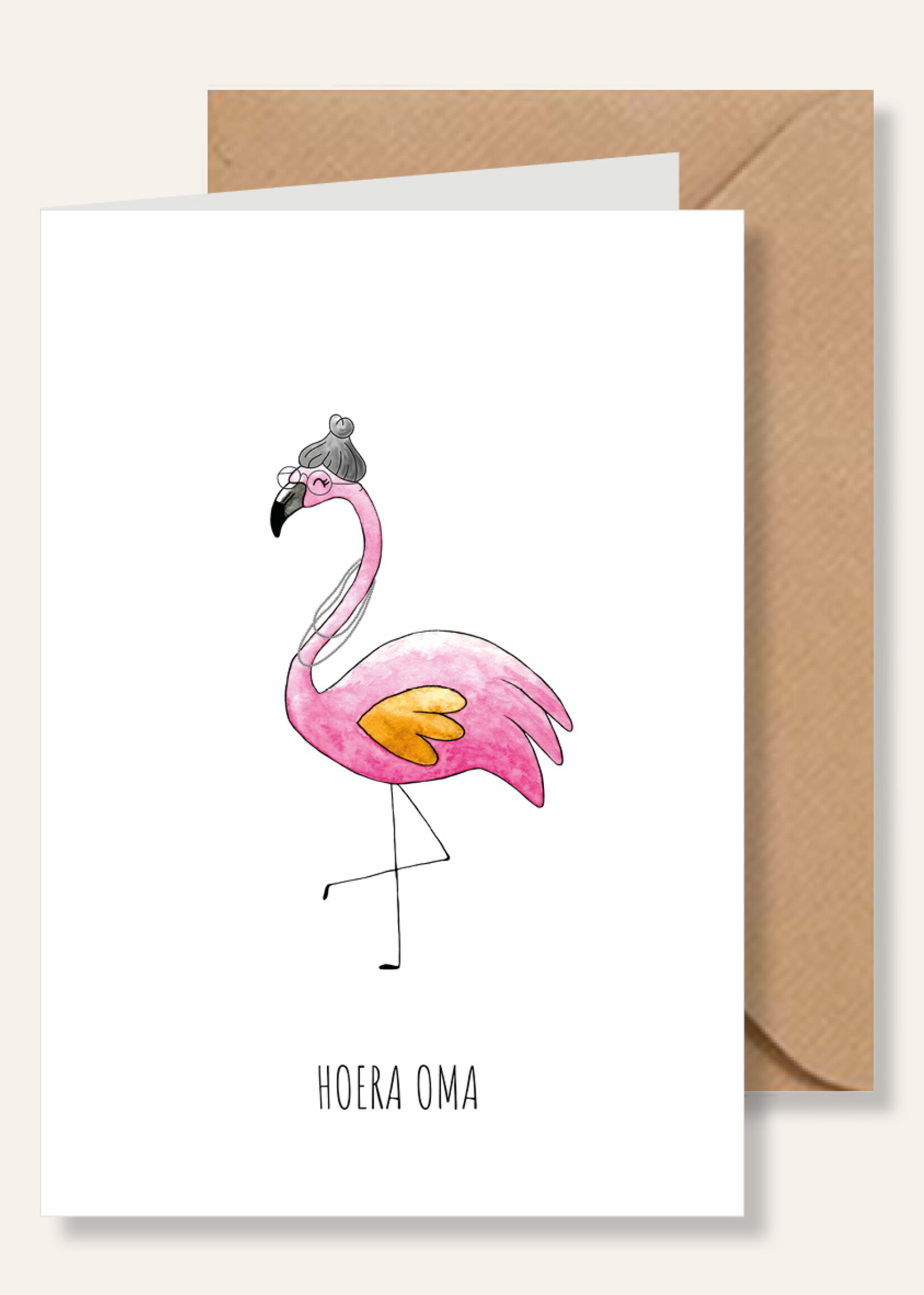 Juulz Juulz illustrations | Wenskaart A6 - Hoera oma