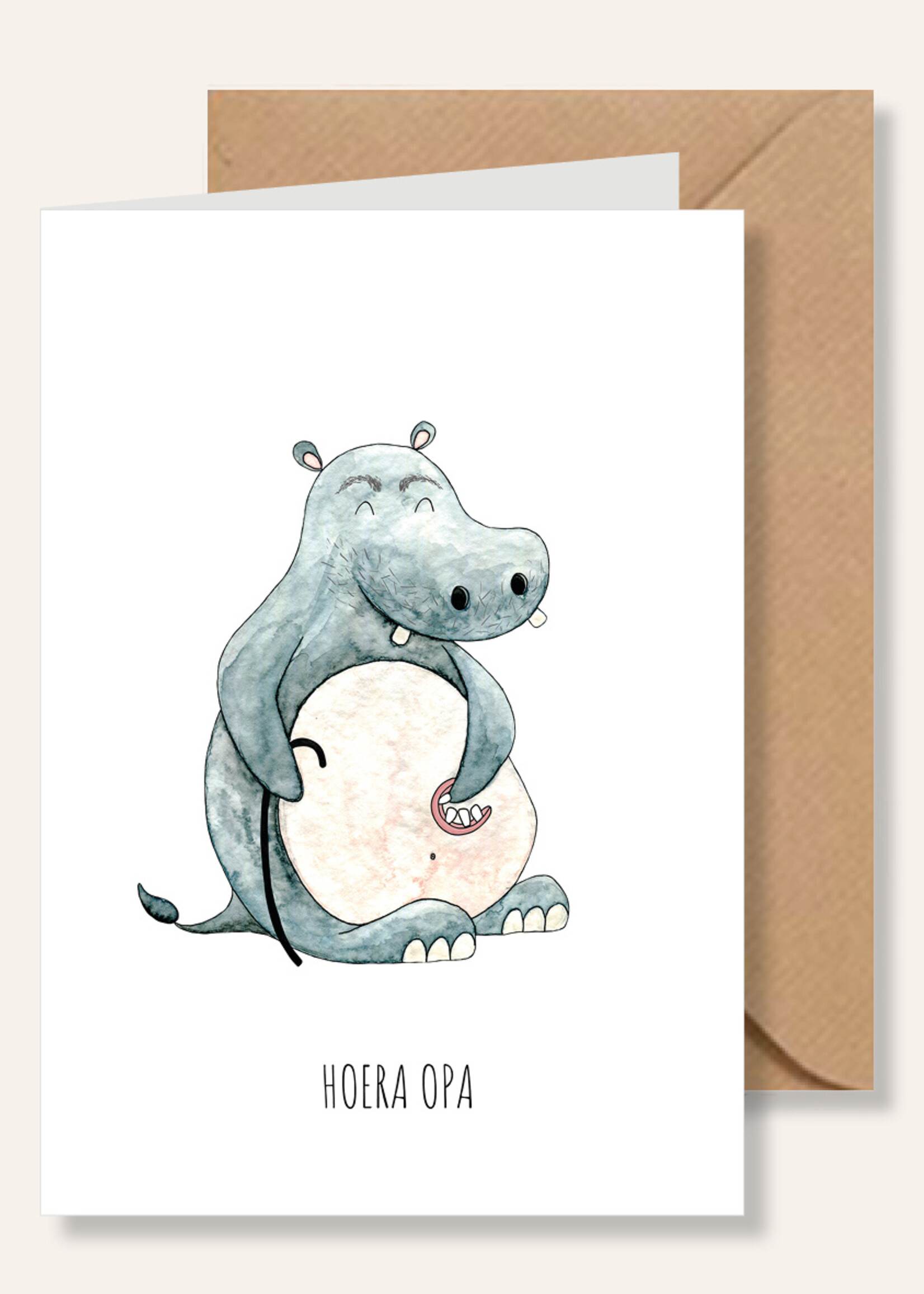 Juulz Juulz illustrations | Wenskaart A6 - Hoera opa