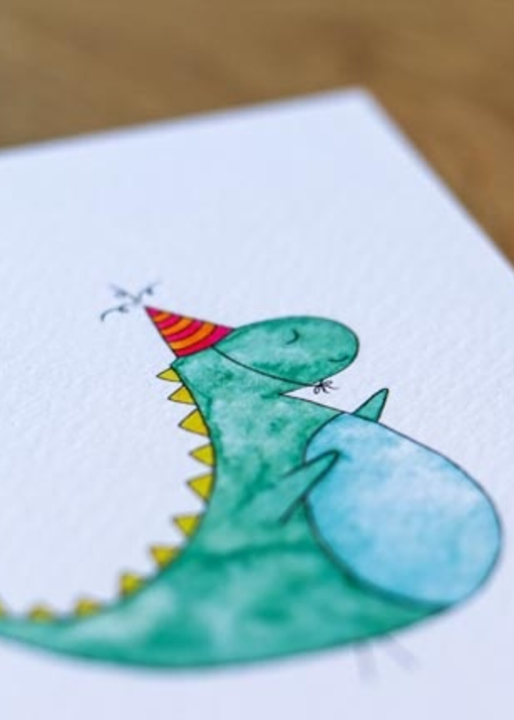 Juulz Juulz illustrations | Wenskaart A6 - dino