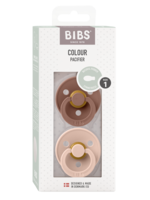 Bibs Bibs | Colour speen latex 2 pack SYMMETRISCH - Woodchuck/Blush - Size 1