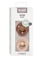 Bibs | Colour speen latex 2 pack SYMMETRISCH - Woodchuck/Blush - Size 1