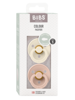 Bibs Bibs | Colour speen latex 2 pack SYMMETRISCH - Ivory/Blush - Size 1