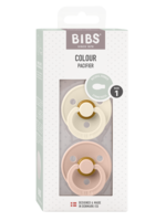Bibs | Colour speen latex 2 pack SYMMETRISCH - Ivory/Blush - Size 1