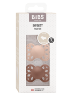 Bibs | Infinity speen Anatomic -   Silicone 2 pack - Woodchuck / Blush - Size 2