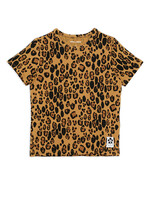 Mini Rodini MINI RODINI | Basic leopard ss tee – Beige