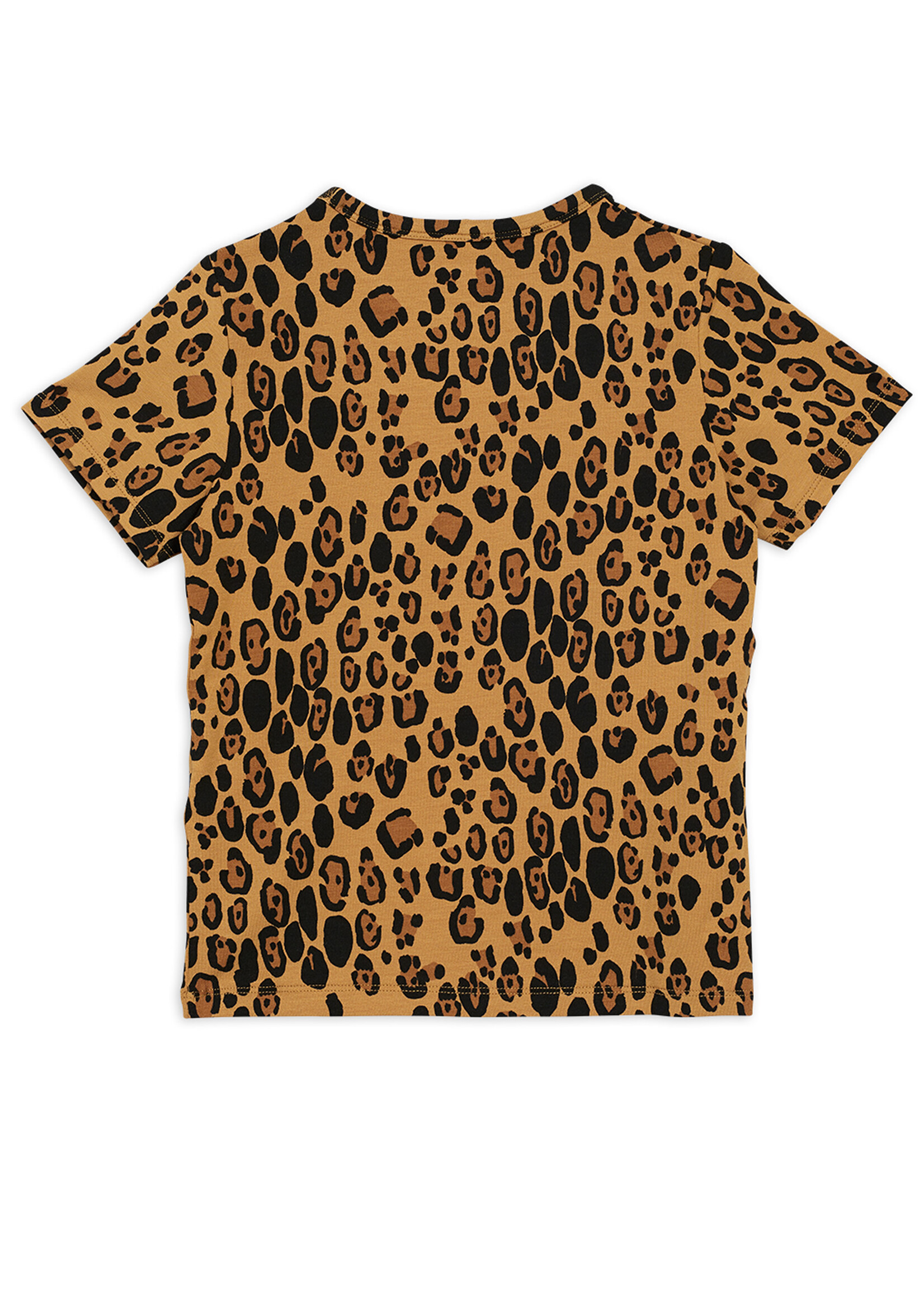 Mini Rodini MINI RODINI | Basic leopard ss tee – Beige