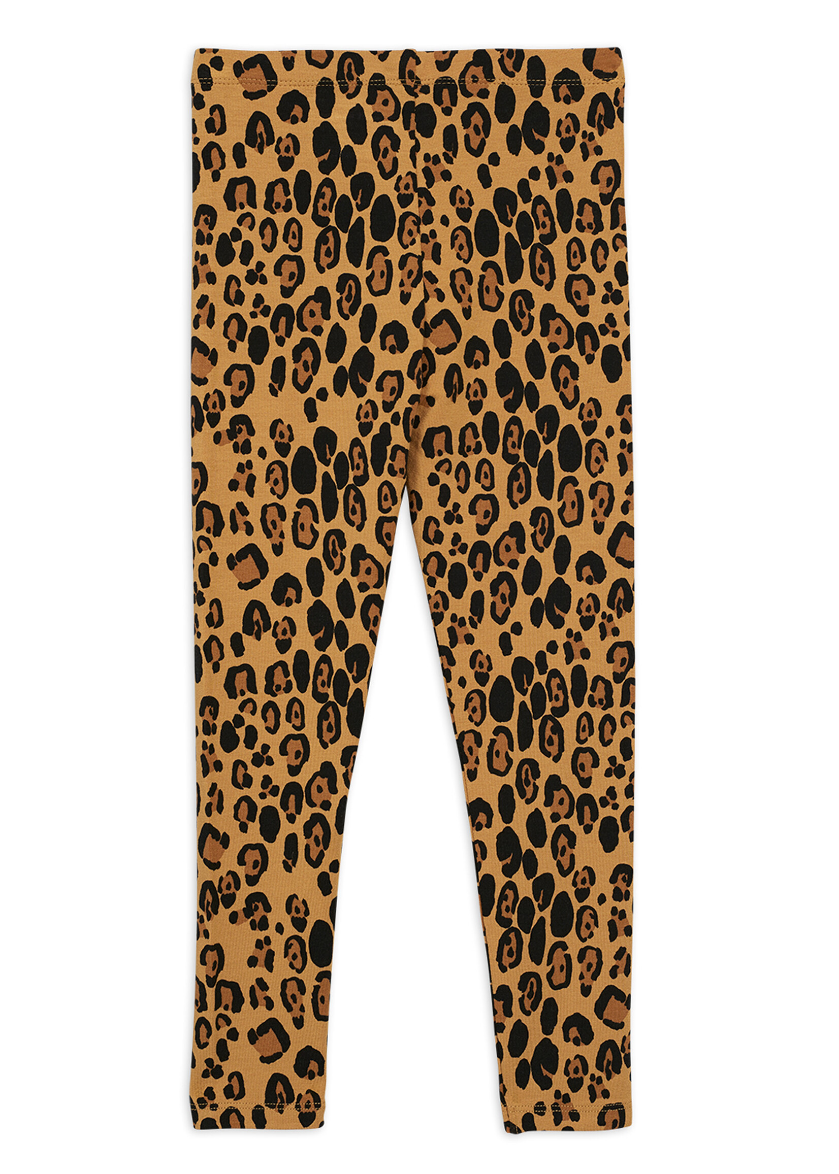 Mini Rodini MINI RODINI | Basic leopard leggings – Beige