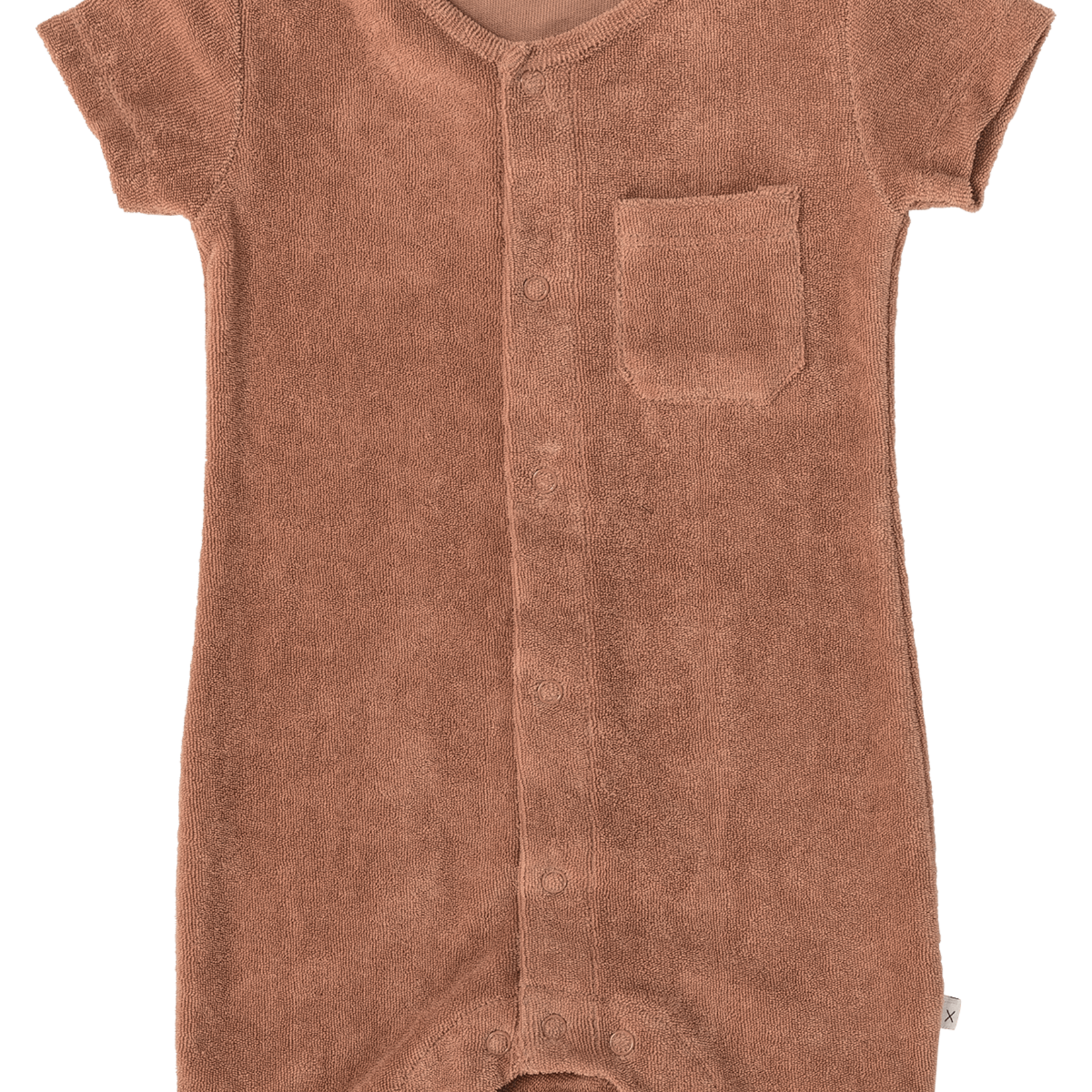 Pexi Lexi Pexi Lexi | Terry Baby Jumpsuit - tawny brown