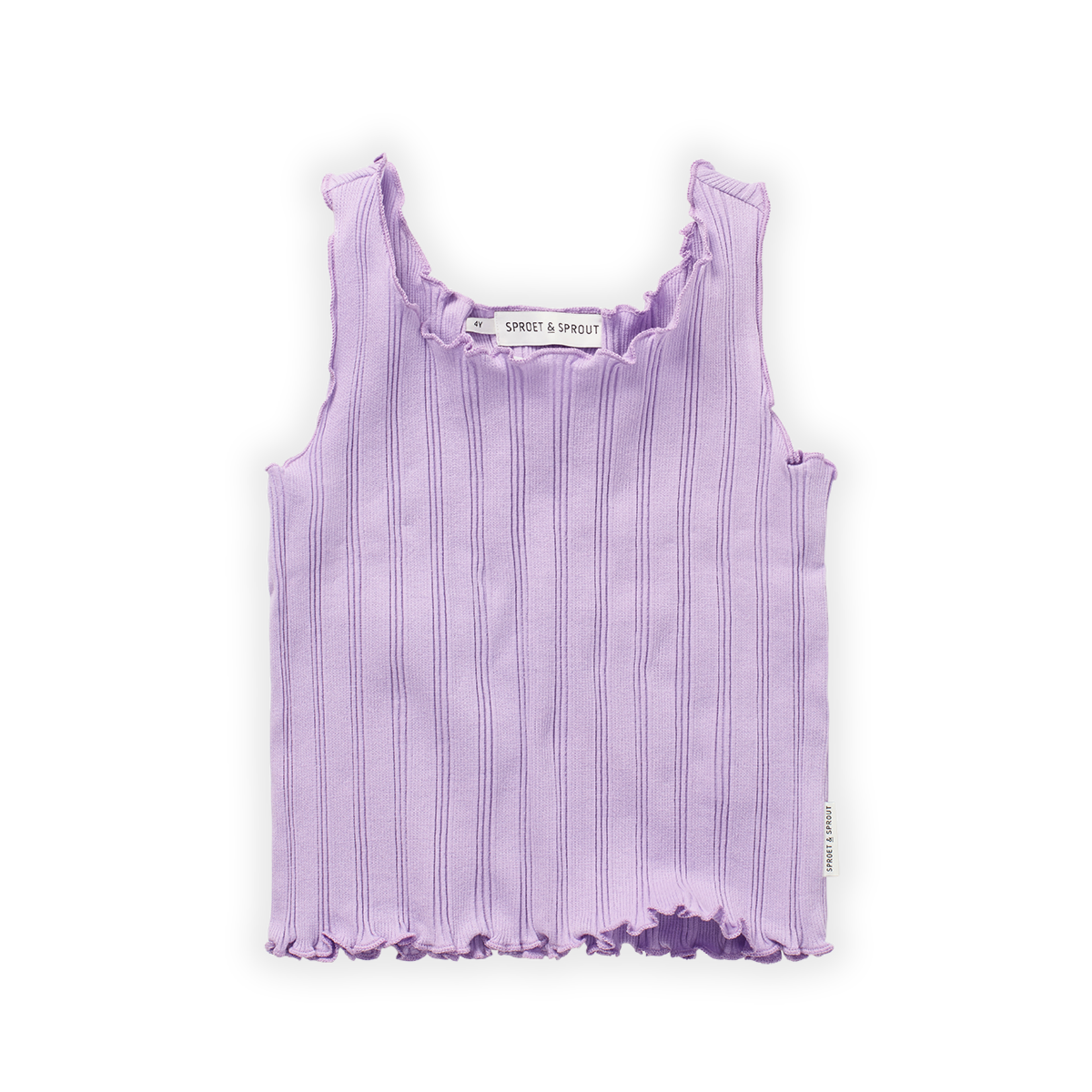 Sproet&Sprout Sproet&Sprout | Strap rib top lilac breeze - Lilac breeze