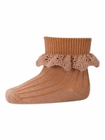 MP Denmark MP Denmark | Lisa socks with lace - Tawny Brown 858
